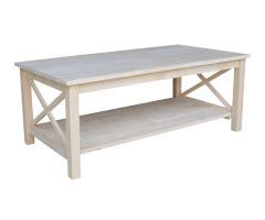 The 20 Best Collection of Unfinished Solid Parawood Hampton Coffee Tables