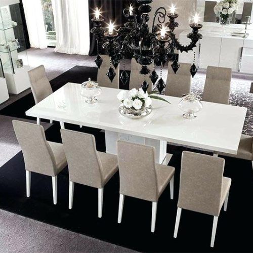 White Gloss Dining Chairs (Photo 16 of 20)