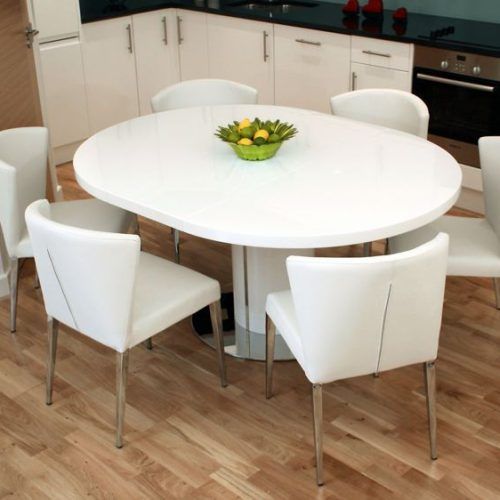 Round White Extendable Dining Tables (Photo 5 of 20)