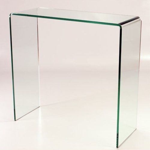 Clear Glass Top Console Tables (Photo 2 of 20)