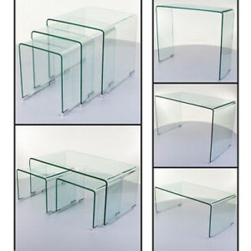 Geometric Glass Modern Console Tables (Photo 17 of 20)