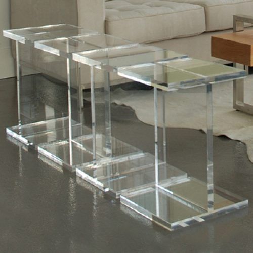 Clear Acrylic Console Tables (Photo 19 of 20)