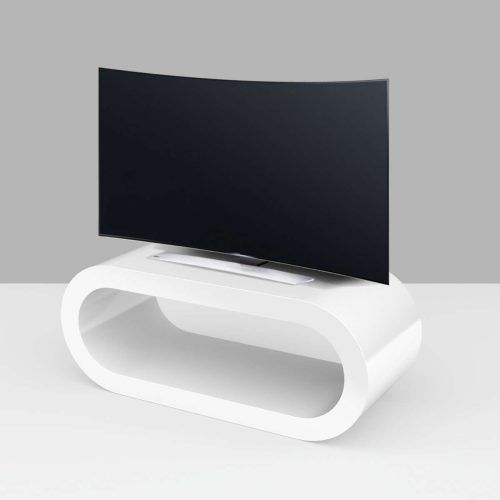 White Oval Tv Stands (Photo 8 of 15)