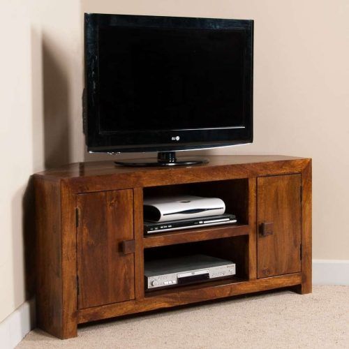 Wood Corner Tv Cabinets (Photo 1 of 20)