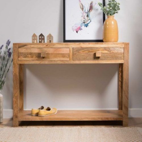 Natural Mango Wood Console Tables (Photo 11 of 20)