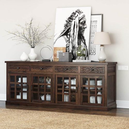 Solid Wood Buffet Sideboards (Photo 3 of 20)