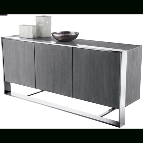 Grey Wooden Accent Buffets (Photo 2 of 20)
