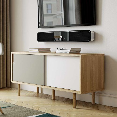 White And Wood Tv Stands (Photo 4 of 15)