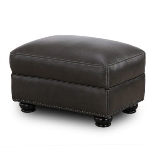 Leather Pouf Ottomans (Photo 4 of 20)