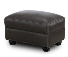  Best 20+ of Weathered Ivory Leather Hide Pouf Ottomans
