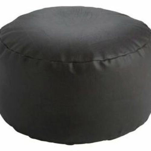 Small White Hide Leather Ottomans (Photo 19 of 20)