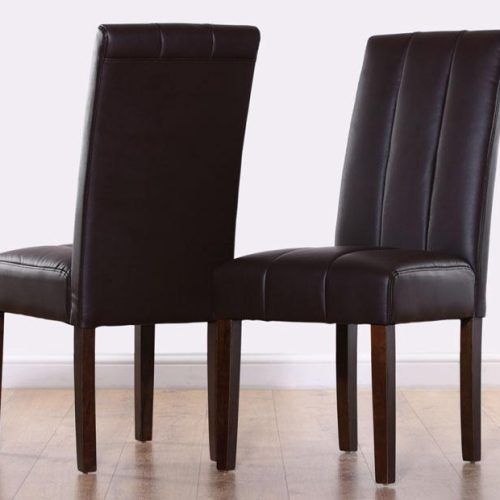 Dark Brown Leather Dining Chairs (Photo 12 of 20)