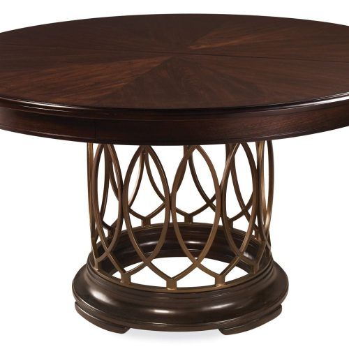 Dark Brown Round Dining Tables (Photo 16 of 20)
