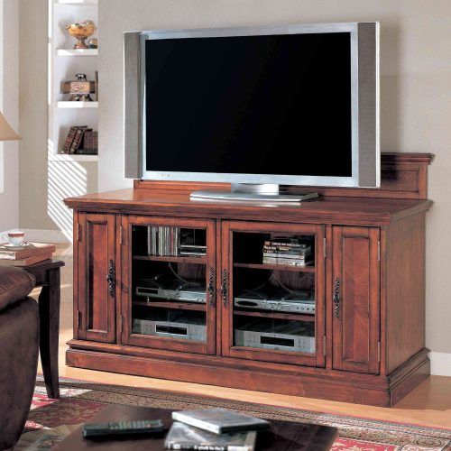 Wooden Tv Cabinets With Glass Doors (Photo 6 of 20)