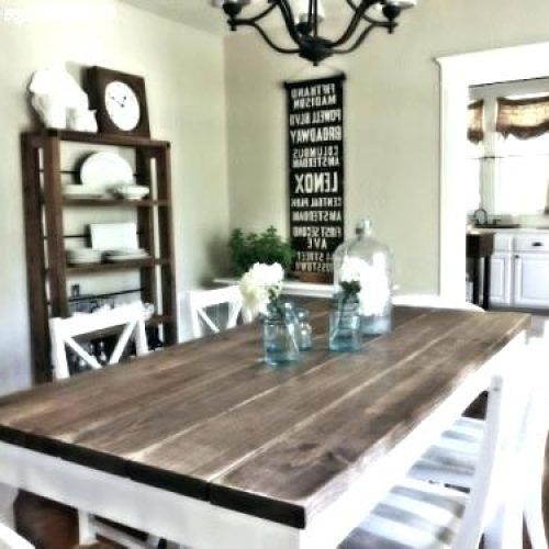 Dining Tables With White Legs And Wooden Top (Photo 17 of 20)