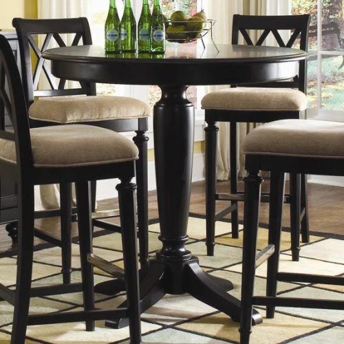 Jaxon 5 Piece Extension Counter Sets With Wood Stools (Photo 15 of 20)