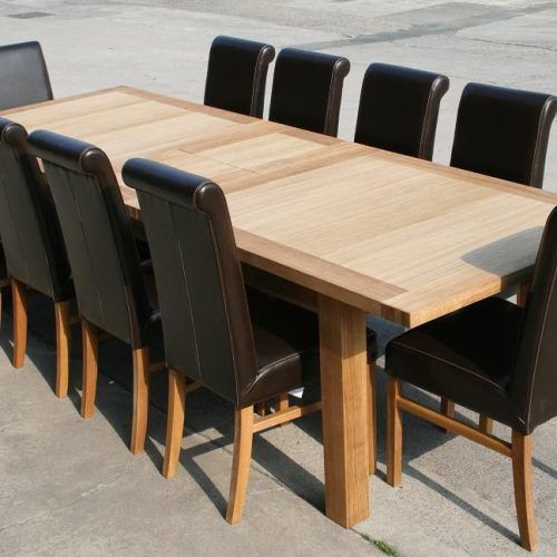 Oak Dining Tables And Leather Chairs (Photo 5 of 20)