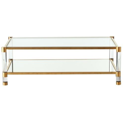 Acrylic Glass And Brass Coffee Tables (Photo 15 of 20)