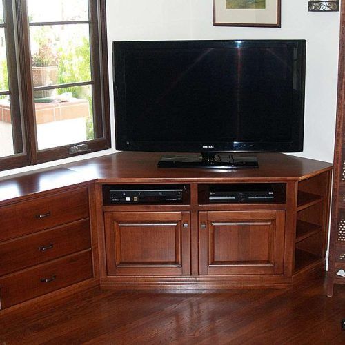 Oak Corner Tv Stands For Flat Screens (Photo 8 of 15)