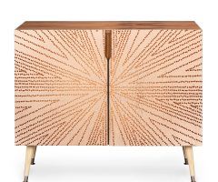 The 20 Best Collection of Copper Leaf Wood Credenzas