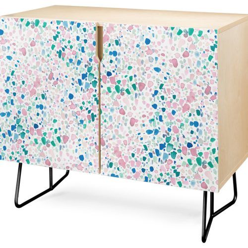 Pink And Navy Peaks Credenzas (Photo 10 of 20)