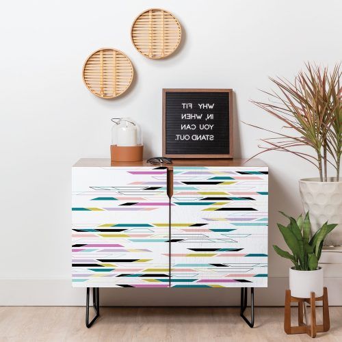 Multi Colored Geometric Shapes Credenzas (Photo 1 of 20)