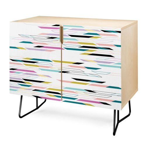 Multi Colored Geometric Shapes Credenzas (Photo 3 of 20)