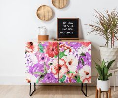 20 Best Collection of Purple Floral Credenzas