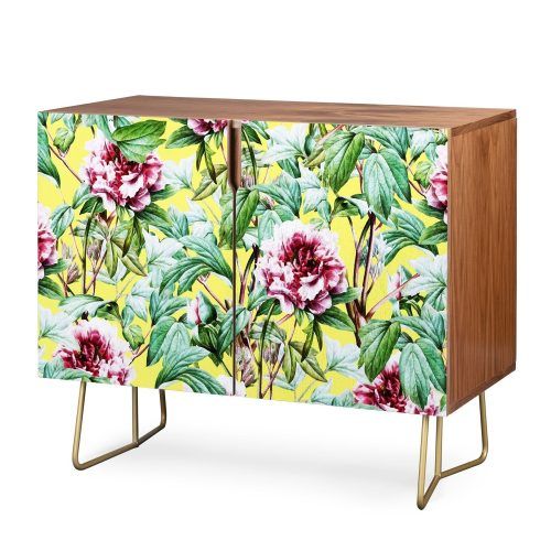 Floral Blush Yellow Credenzas (Photo 2 of 20)