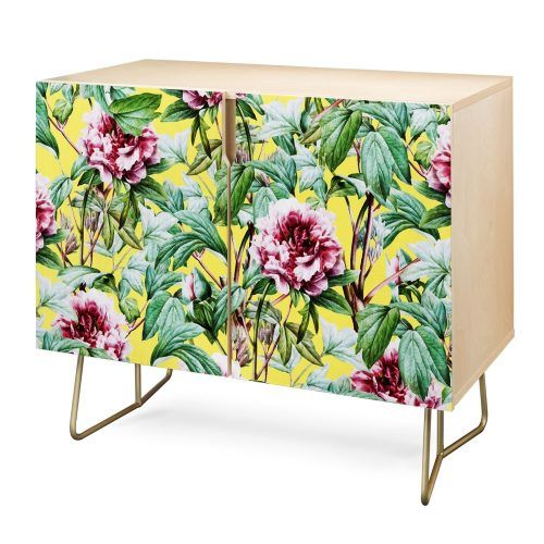 Floral Blush Yellow Credenzas (Photo 5 of 20)