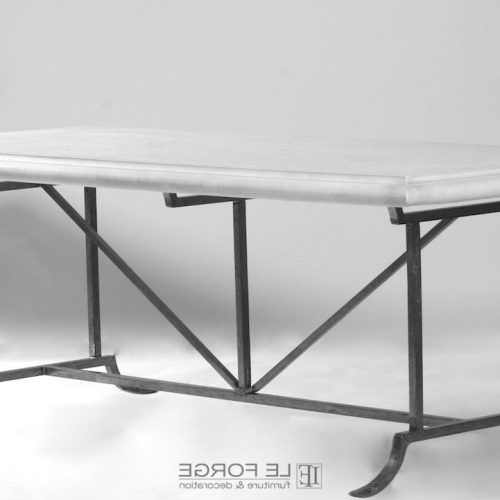 Deonte 38'' Iron Dining Tables (Photo 12 of 20)