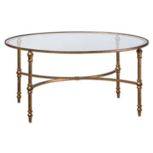 Glass And Gold Oval Console Tables (Photo 5 of 20)