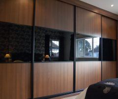 14 Best Collection of Dark Wood Wardrobes with Sliding Doors