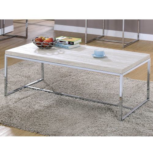 Furniture Of America Tellarie Contemporary Chrome Coffee Tables (Photo 7 of 20)