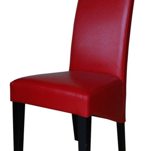 Red Leather Dining Chairs (Photo 20 of 20)