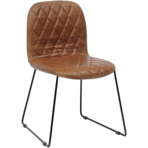 Quilted Brown Dining Chairs (Photo 14 of 20)