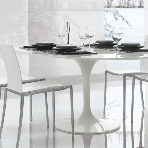 White Circle Dining Tables (Photo 9 of 20)