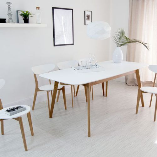 White Extendable Dining Tables And Chairs (Photo 9 of 20)
