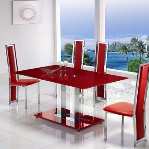 Glass Dining Tables And Leather Chairs (Photo 10 of 20)