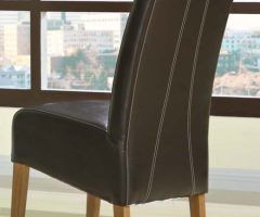 20 The Best Dark Brown Leather Dining Chairs