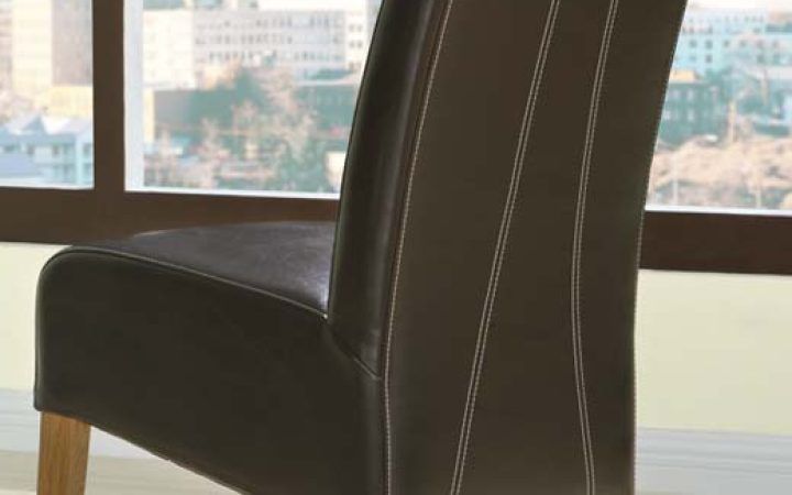 20 The Best Dark Brown Leather Dining Chairs