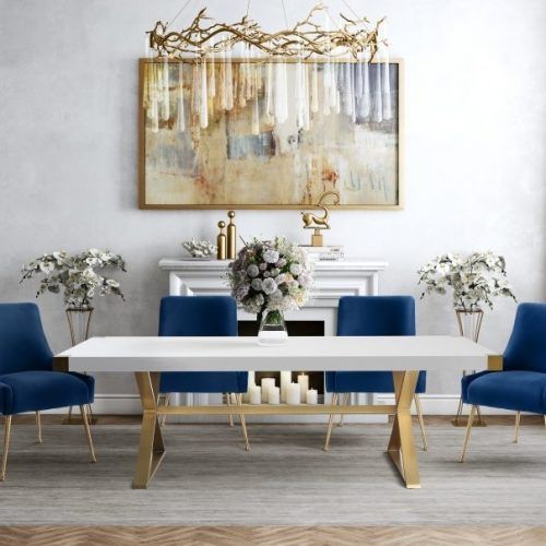 Dining Chairs With Blue Loose Seat (Photo 12 of 20)