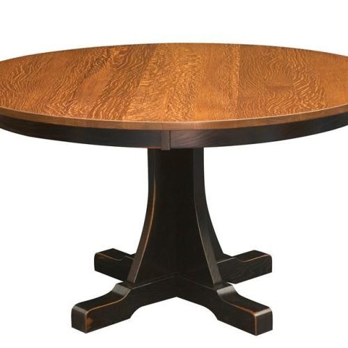 Gaspard Maple Solid Wood Pedestal Dining Tables (Photo 6 of 20)