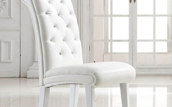 2024 Latest White Leather Dining Room Chairs
