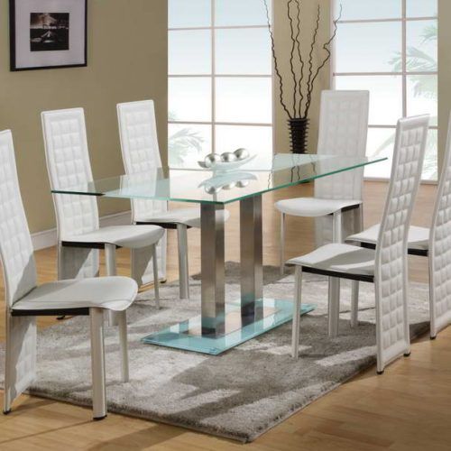 White Glass Dining Tables And Chairs (Photo 11 of 20)