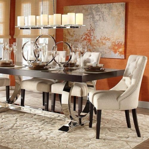 Combs 5 Piece Dining Sets With  Mindy Slipcovered Chairs (Photo 17 of 20)