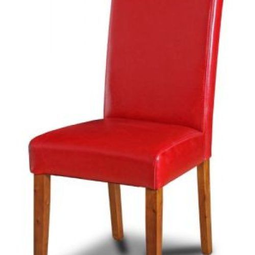 Red Leather Dining Chairs (Photo 5 of 20)