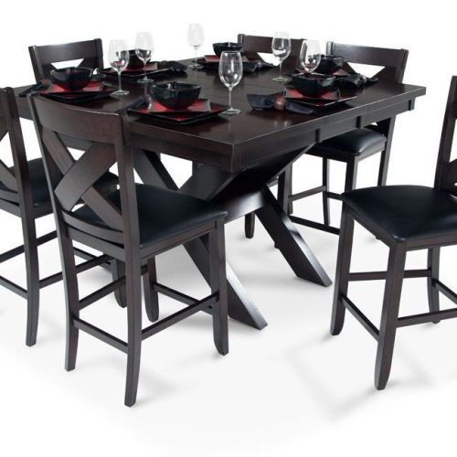 Wyatt 7 Piece Dining Sets With Celler Teal Chairs (Photo 2 of 20)