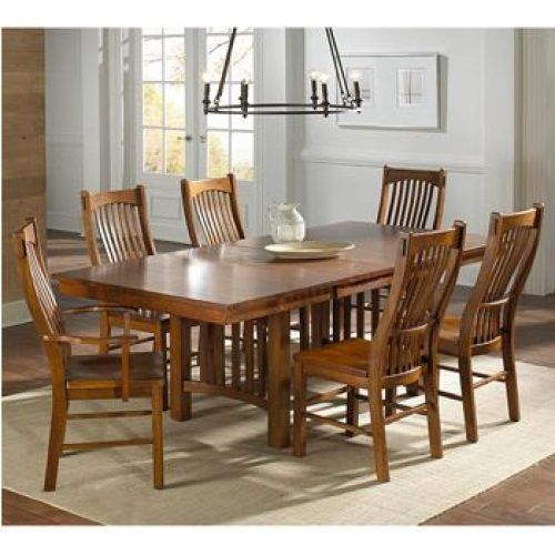 Laurent 7 Piece Rectangle Dining Sets With Wood Chairs (Photo 18 of 20)