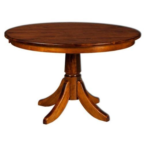 Gaspard Extendable Maple Solid Wood Pedestal Dining Tables (Photo 13 of 20)
